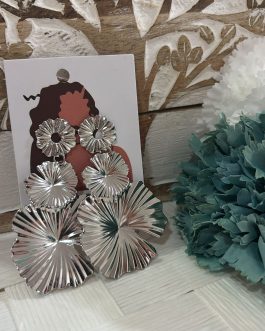 Pendientes plateados