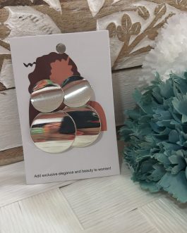 Pendientes plateados