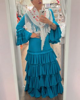 Modelo lycra azul