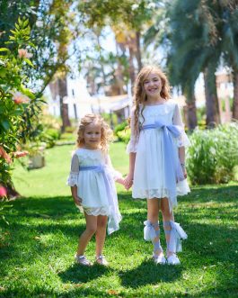 Vestido niña etamin lunar