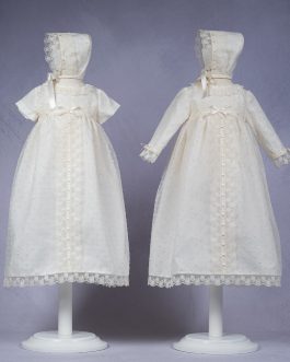 Batón organza bordado