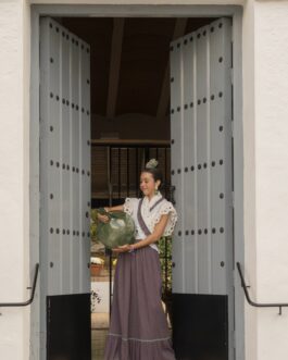 FALDA ROCIERA MORADA