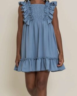 Vestido niña azul