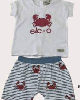 Conjunto de niño cangrejo