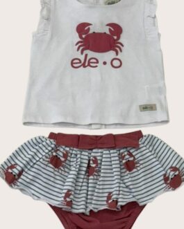 Conjunto de niña cangrejo